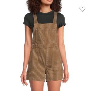 WeWoreWhat Striped Overall Romper